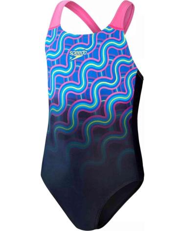 SPEEDO BAÑADOR SPEEDO PARA NIÑA AZUL CON DISEÑO ONDULADO AZUL