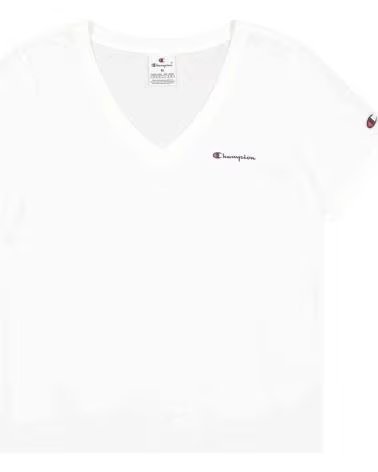 CHAMPION CAMISETA V-NECK MUJER BLANCA REF 865030 BLANCO