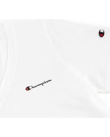 CHAMPION CAMISETA V-NECK MUJER BLANCA REF 865030 BLANCO