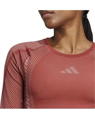 ADIDAS CAMISETA ADIDAS MANGA LONGA FEMININA ROJO