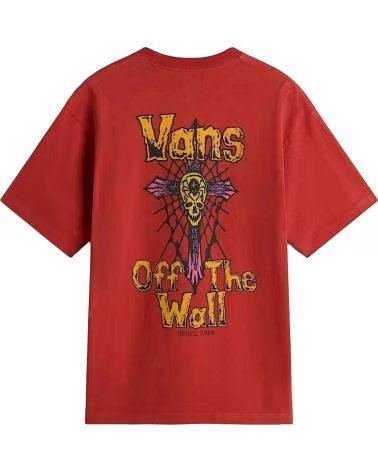 VANS OFF THE WALL THE T-SHIRT 160260 BORDEAUXROT REDCHR