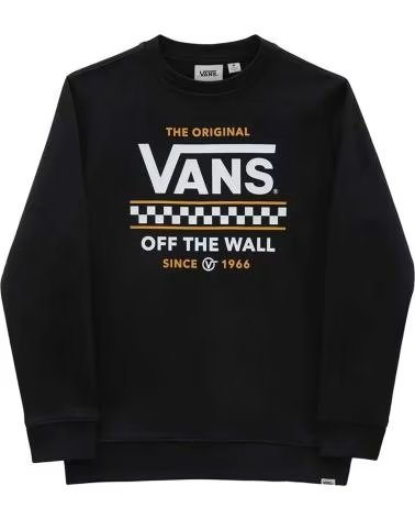 VANS OFF THE WALL SUDADERA VANS STACKTON CREW-B NEGRO HOODIE VN0A7Y4OBLK1 MULTICOLOR