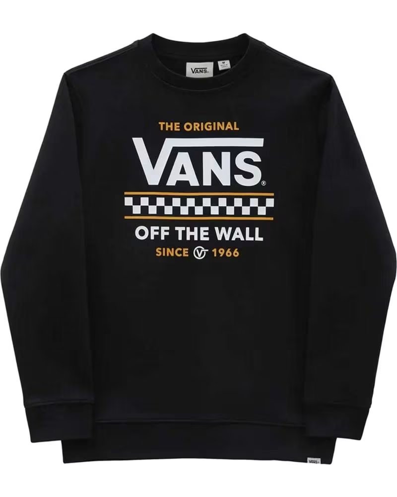 VANS OFF THE WALL SUDADERA VANS STACKTON CREW-B NEGRO HOODIE VN0A7Y4OBLK1 MULTICOLOR