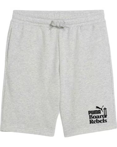 PUMA SHORT PUMA POUR GARÇONS GRIS