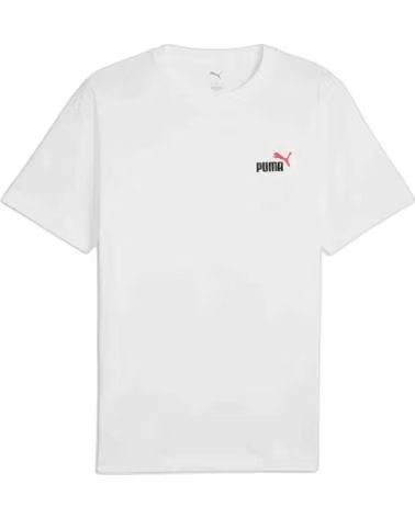 PUMA CAMISETA DE MANGA CURTA PUMA PARA HOMENS E MULHERES BLANCO