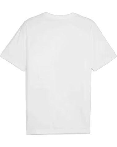 PUMA CAMISETA DE MANGA CURTA PUMA PARA HOMENS E MULHERES BLANCO