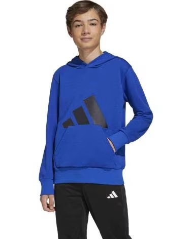 ADIDAS SUDADERA CON CAPUCHA ADIDAS SPORTSWEAR LOGO INFANTIL AZUL