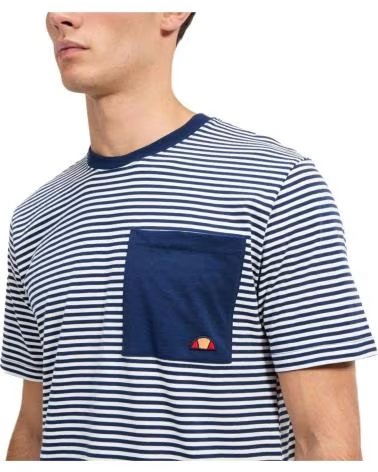 ELLESSE CAMISETA DE MANGA CORTA ELLESSE A RAYAS CON BOLSILLO PARA HOMBRE AZUL