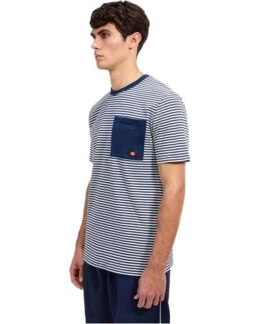ELLESSE CAMISETA DE MANGA CORTA ELLESSE A RAYAS CON BOLSILLO PARA HOMBRE AZUL