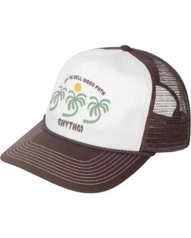 RHYTHM RHYTHM CAP WITH PALM TREES FOR MEN MARRON