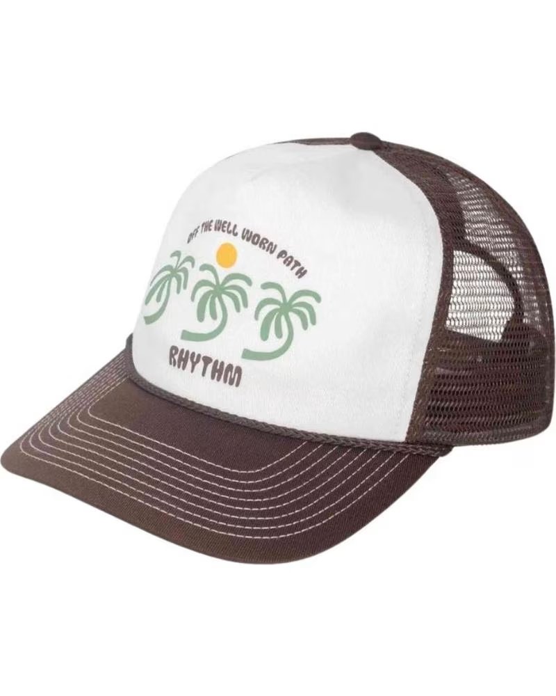 RHYTHM RHYTHM CAP WITH PALM TREES FOR MEN MARRON