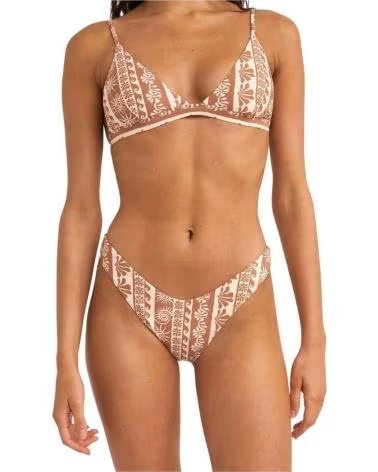 RHYTHM RHYTHM BIKINI BOTTOM FOR WOMEN MARRON