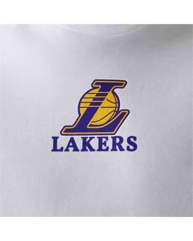NEW ERA CAMISETA NEW ERA NBA LOS ANGELES LAKERS MANGA CURTA BRANCA MASCULINA BLANCO