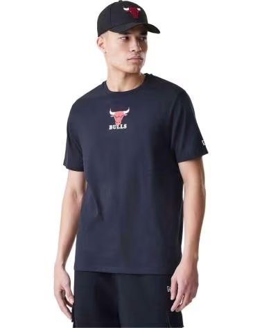 NEW ERA T-SHIRT NEW ERA NBA CHICAGO BULLS MANICA CORTA NERA UOMO NEGRO
