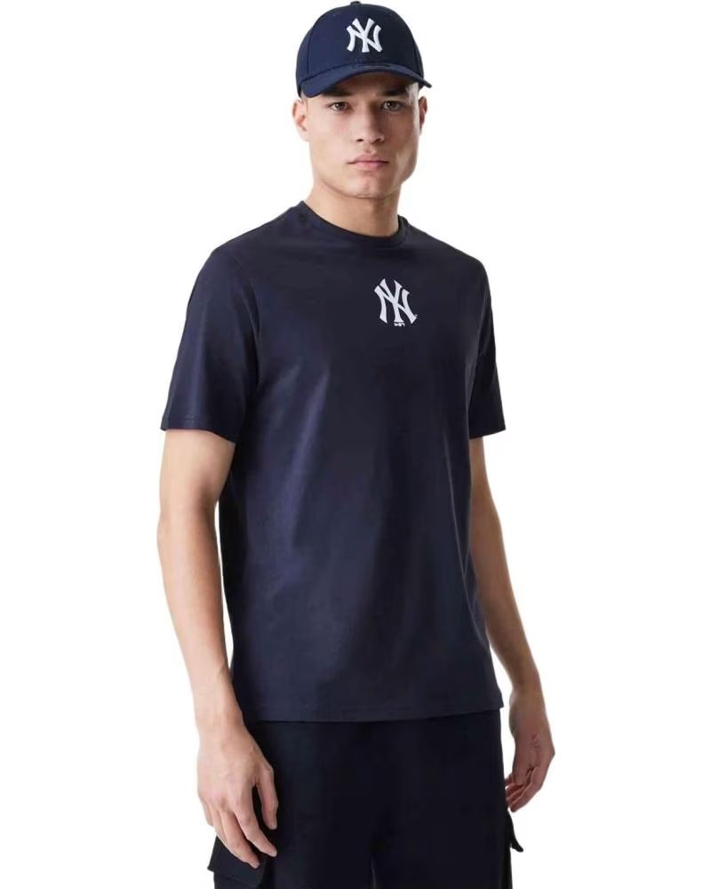 NEW ERA T-SHIRT NEW ERA HOMME MLB NEW YORK YANKEES MANCHES COURTES NOIR NEGRO