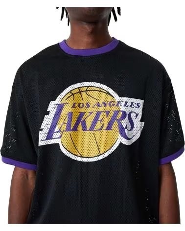 NEW ERA CAMISETA NEW ERA LOS ANGELES LAKERS NBA PRETA MANGA CURTA MASCULINA NEGRO