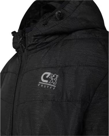 CRUYFF VESTE CRUYFF NOIR REMBOURRÉE À CAPUCHE POUR HOMME NEGRO