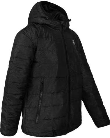 CRUYFF VESTE CRUYFF NOIR REMBOURRÉE À CAPUCHE POUR HOMME NEGRO