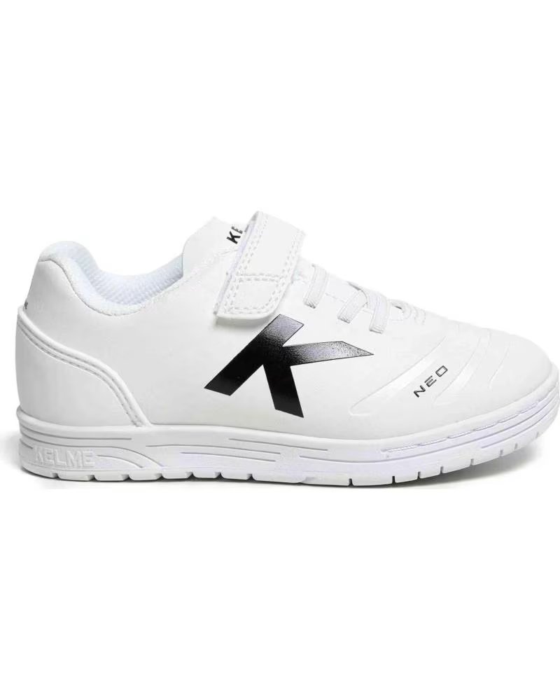 KELME SCARPE SPORTIVE KELME PER BAMBINI BIANCHE CON CHIUSURA IN VELCRO BLANCO