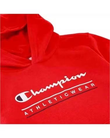 CHAMPION SUDADERA CON CAPUCHA CHAMPION PARA NIÑOS ROJA ROJO