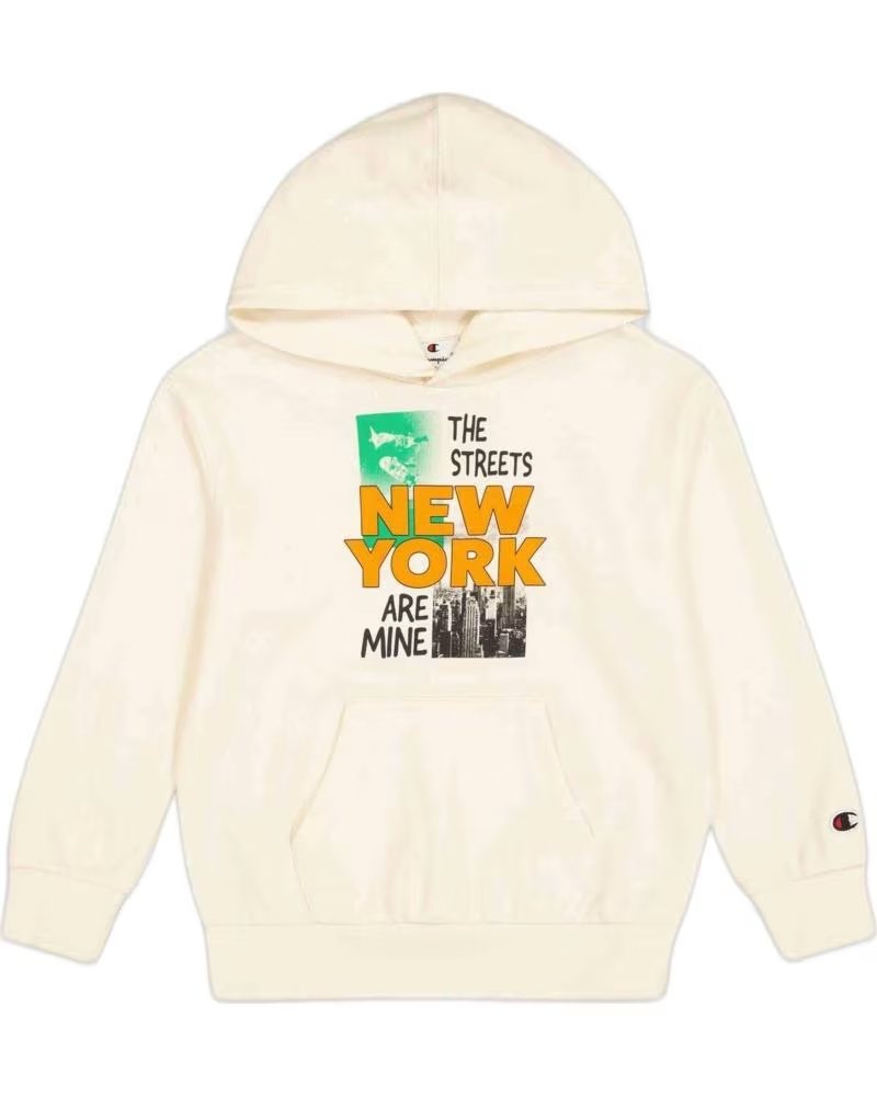 CHAMPION SWEAT À CAPUCHE CHAMPION "NEW YORK STREETS" POUR ENFANTS BLANCO