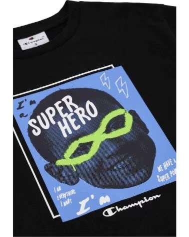 CHAMPION CAMISETA "SUPER HERO" DE MANGA CURTA CHAMPION PARA CRIANÇA NEGRO