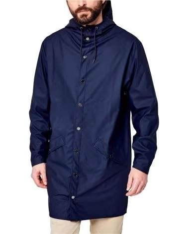 RAINS GIACCA IMPERMEABILE RAINS DA UOMO BLU AZUL