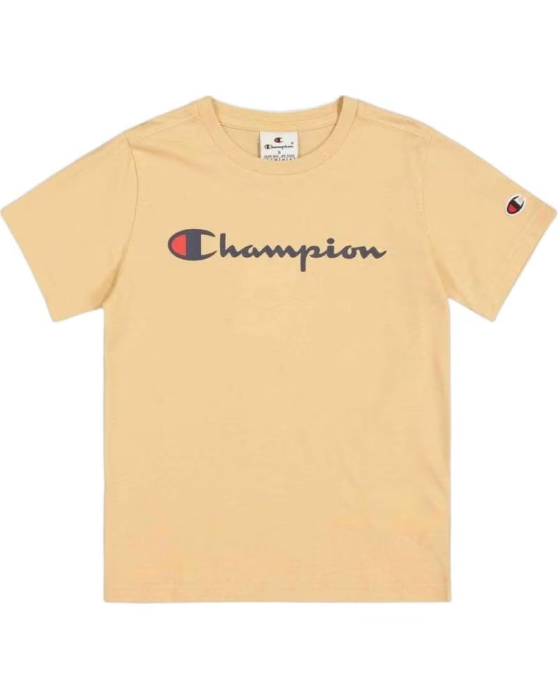 CHAMPION CAMISETA DE MANGA CORTA 306879-MS091 EN PARA NINOS AMARILLO