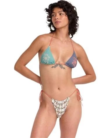 RVCA RVCA WOMEN´S MULTICOLOR TRIANGLE BIKINI TOP MULTICOLOR