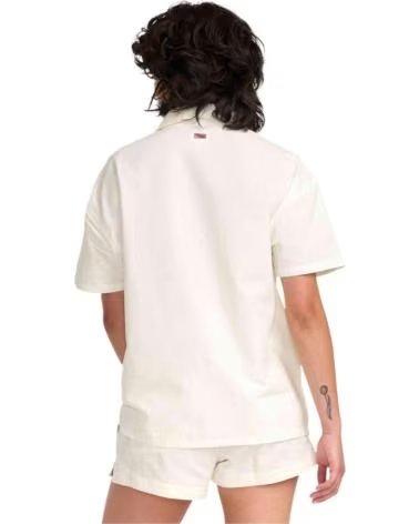 RVCA CAMICIA A MANICHE CORTE RVCA DA DONNA BEIGE