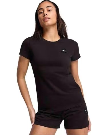 PUMA CAMISETA DE MANGA CORTA EN PARA MUJER NEGRO