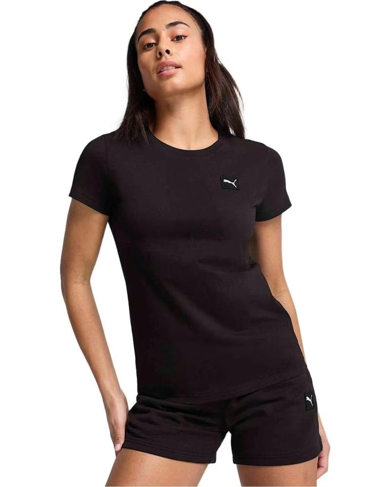 PUMA CAMISETA DE MANGA CORTA EN PARA MUJER NEGRO