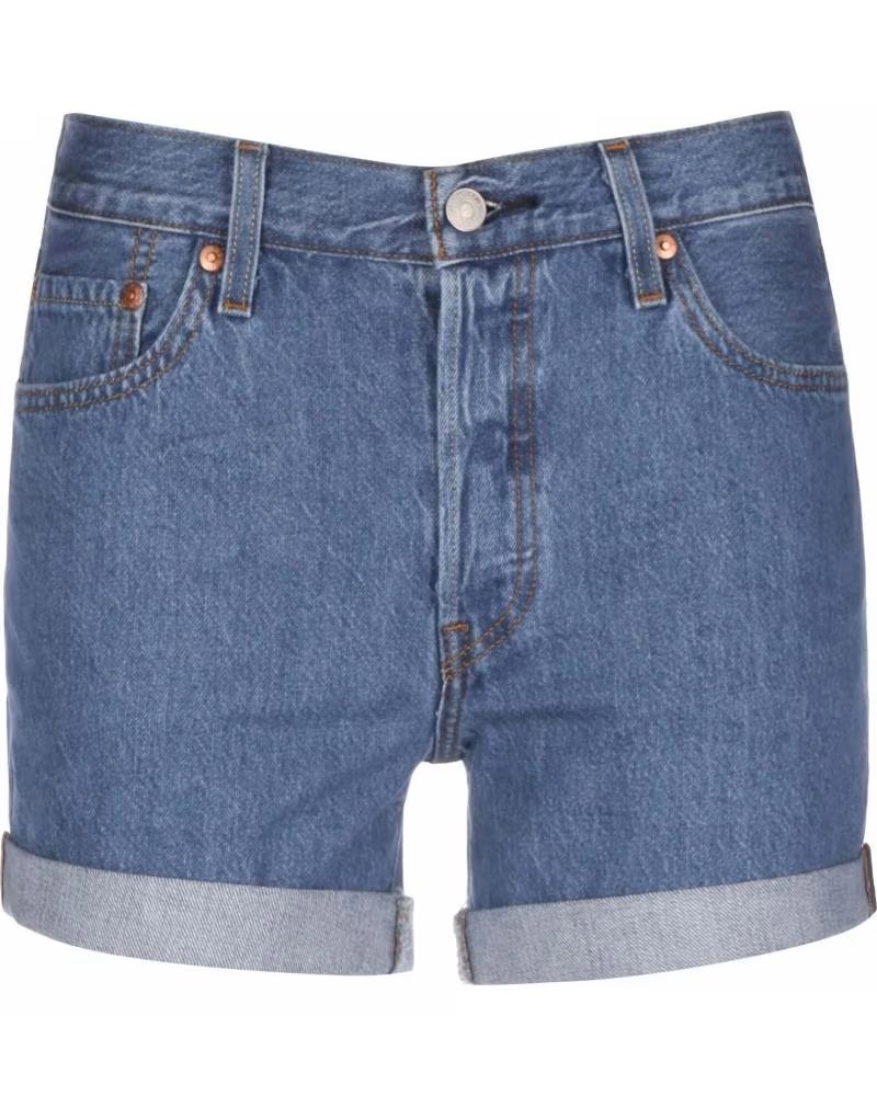 LEVIS PANTALON CORTO 29961-0021 EN AZUL PARA MUJER