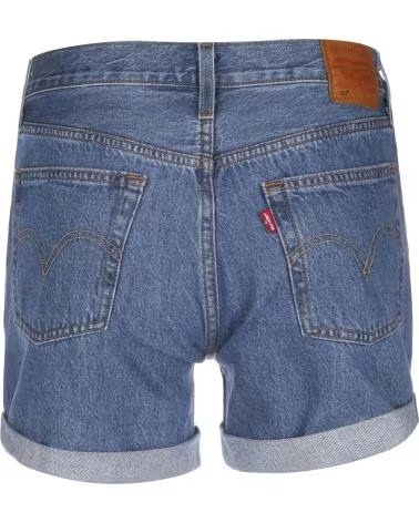 LEVIS PANTALON CORTO 29961-0021 EN AZUL PARA MUJER