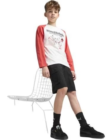 PUMA PANTALÓN CORTO PUMA PARA NIÑOS NEGRO NEGRO