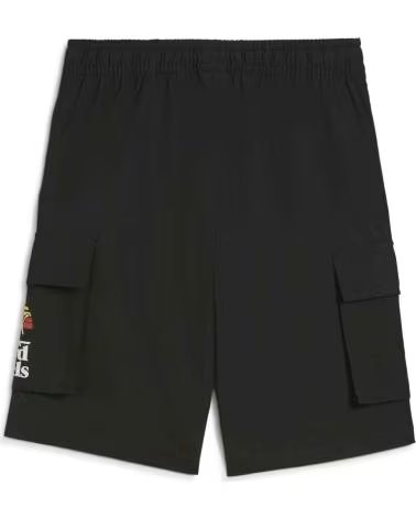 PUMA PANTALÓN CORTO PUMA PARA NIÑOS NEGRO NEGRO