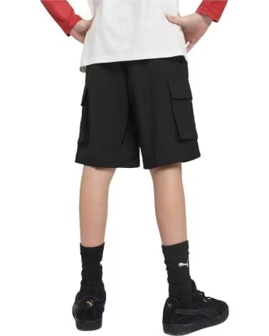 PUMA PANTALÓN CORTO PUMA PARA NIÑOS NEGRO NEGRO