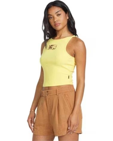BILLABONG SHORT EN LIN BILLABONG POUR FEMME MARRON