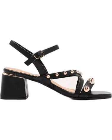GIOSEPPO SANDÁLIAS GIOSEPPO PRETAS COM TACHAS FEMININAS NEGRO