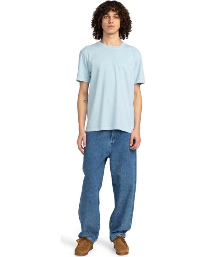 ELEMENT T-SHIRT A MANICHE CORTE BLU DA UOMO ELEMENT AZUL