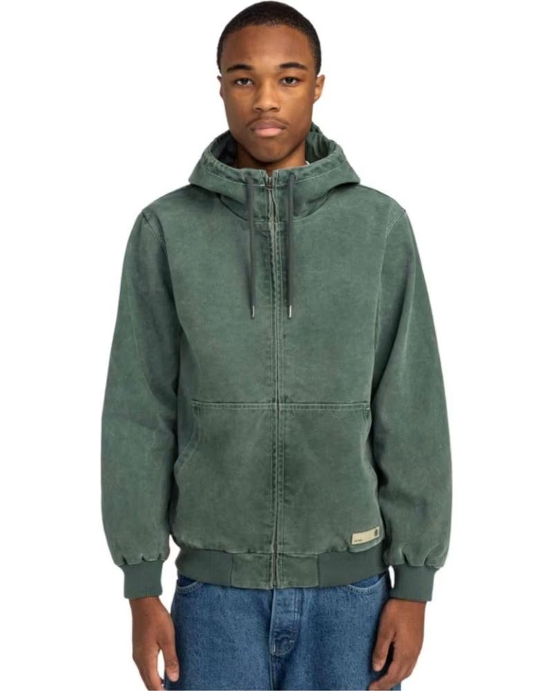 ELEMENT ELEMENT VESTE À CAPUCHE VERTE POUR HOMME VERDE