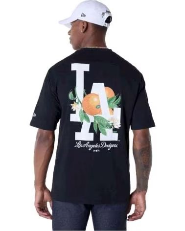 NEW ERA NEW ERA MEN´S BLACK SHORT SLEEVE LOS ANGELES DODGERS FLORAL T-SHIRT NEGRO