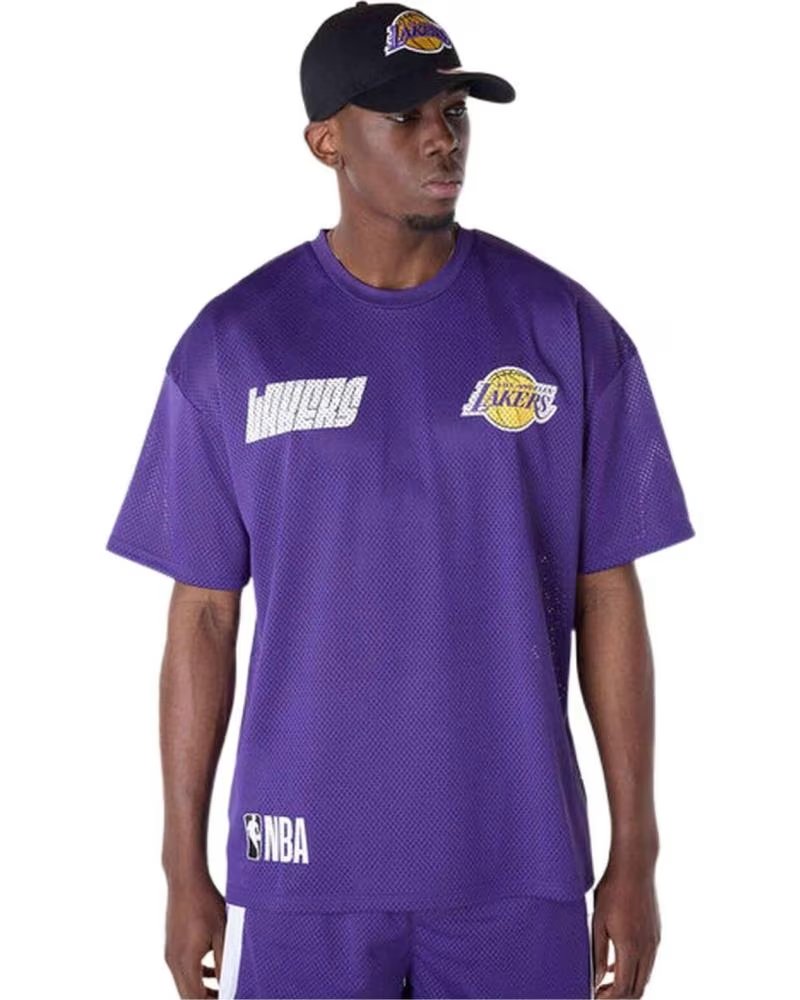 NEW ERA MEN´S NEW ERA PURPLE LOS ANGELES LAKERS NBA SHORT SLEEVE T-SHIRT MORADO