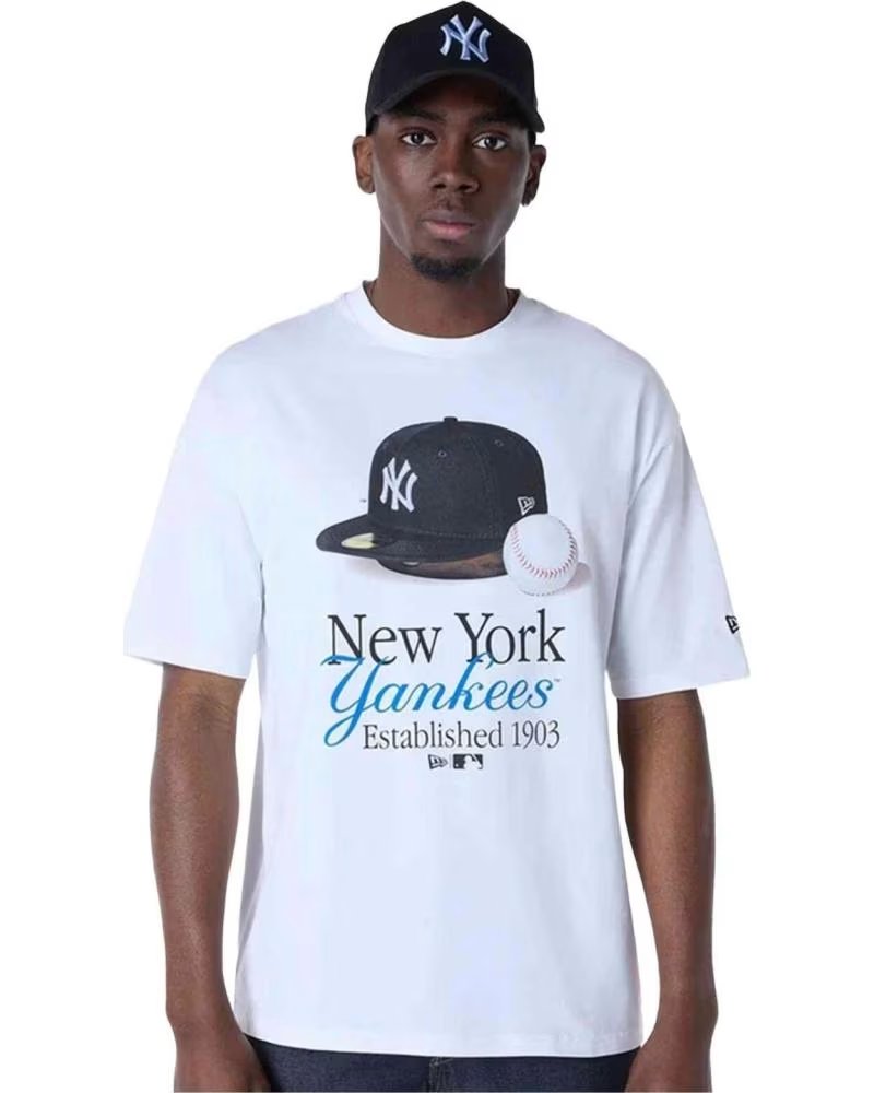 NEW ERA CAMISETA NEW ERA NEW YORK YANKEES MANGA CORTA HOMBRE BLANCA BLANCO