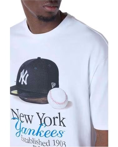 NEW ERA CAMISETA NEW ERA NEW YORK YANKEES MANGA CORTA HOMBRE BLANCA BLANCO