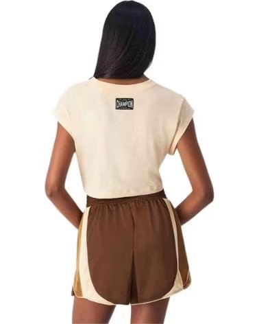 CHAMPION CAMISETA DE MANGA CORTA EN PARA MUJER BEIGE