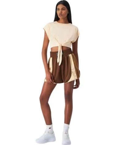 CHAMPION CAMISETA DE MANGA CORTA EN PARA MUJER BEIGE