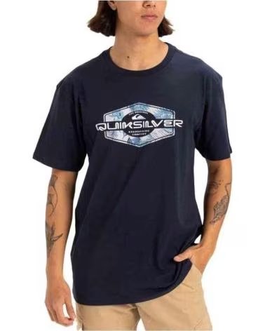 QUIKSILVER QUIKSILVER LOCKED UP SS T-SHIRT MEN NAVY AZUL