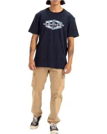 QUIKSILVER T-SHIRT QUIKSILVER LOCKED UP SS UOMO BLU AZUL