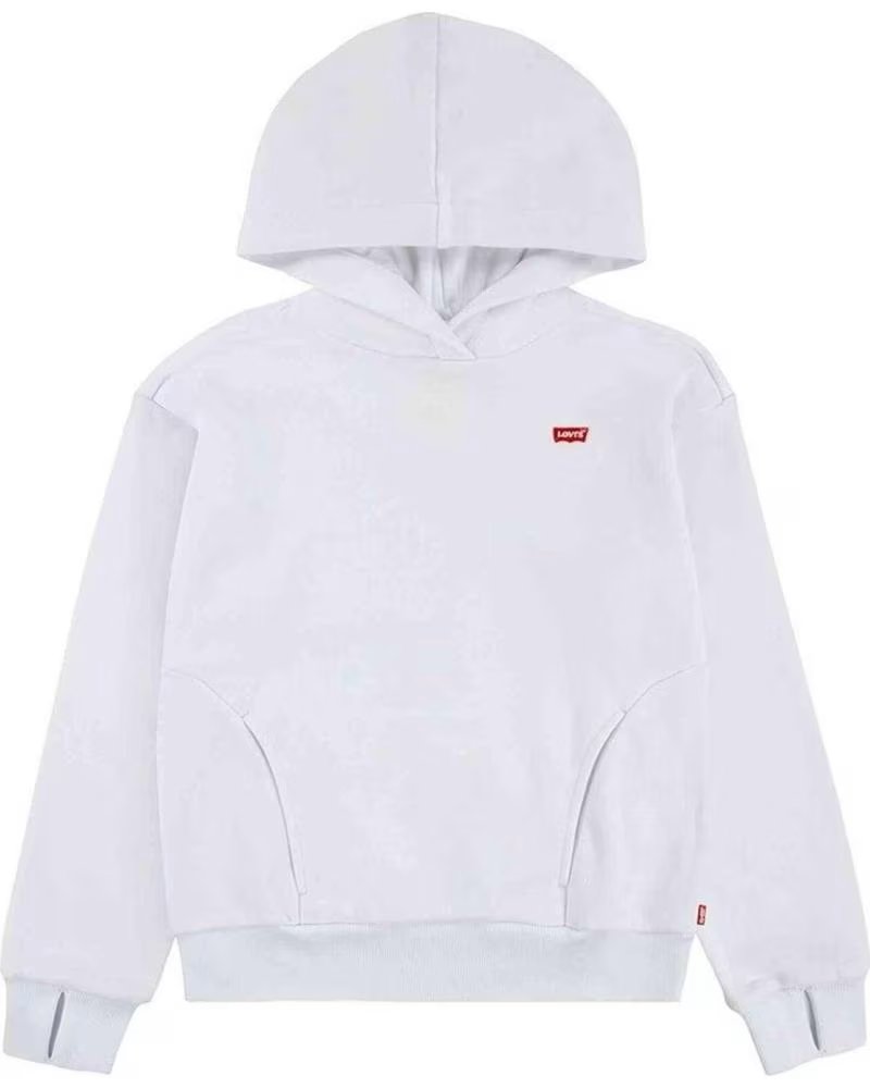 LEVIS FELPA CON CAPPUCCIO UNISEX LEVIS PER BAMBINI BLANCO
